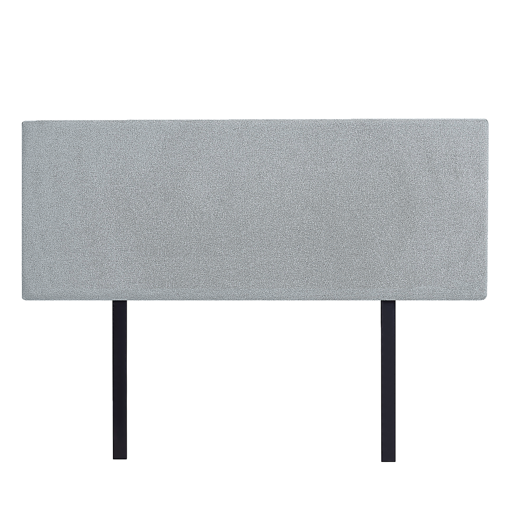 Linen Fabric Double Bed Deluxe Headboard Bedhead - Stone Grey - Image 1