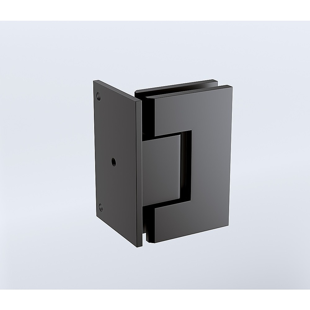 70cm Frameless Swing Bath Panel with Black Hardware - Image 5