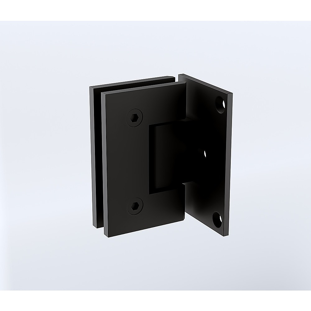 70cm Frameless Swing Bath Panel with Black Hardware - Image 7