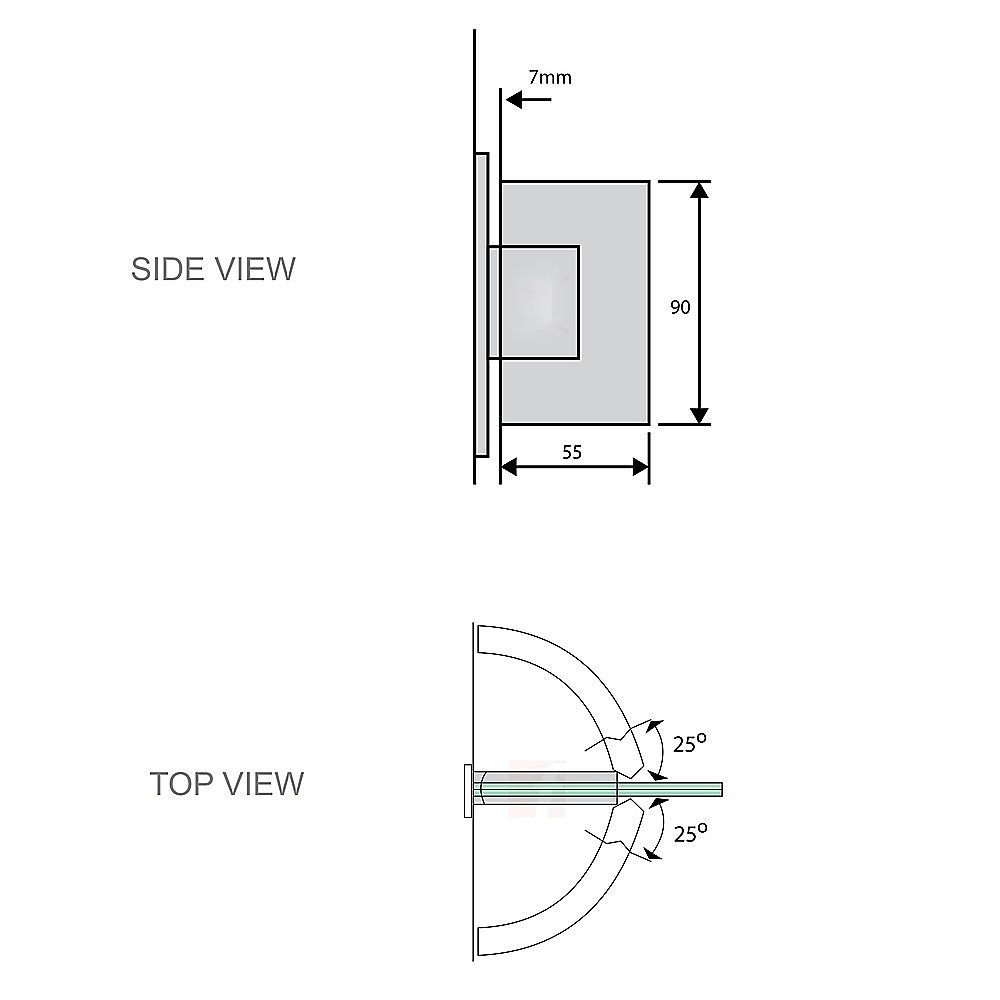 70cm Frameless Swing Bath Panel with Black Hardware - Image 8