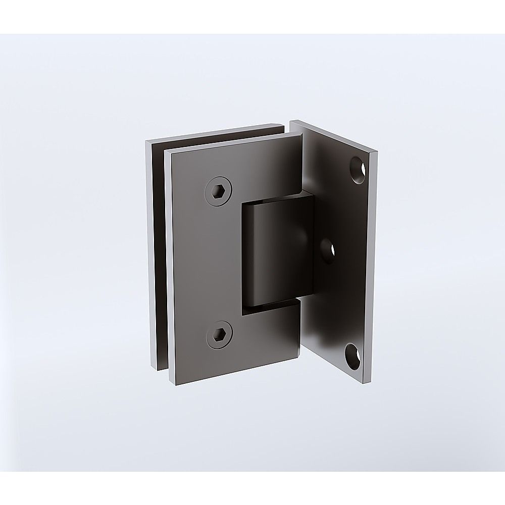 70cm Frameless Swing Bath Panel with Brushed Gunmetal Hardware - Image 7