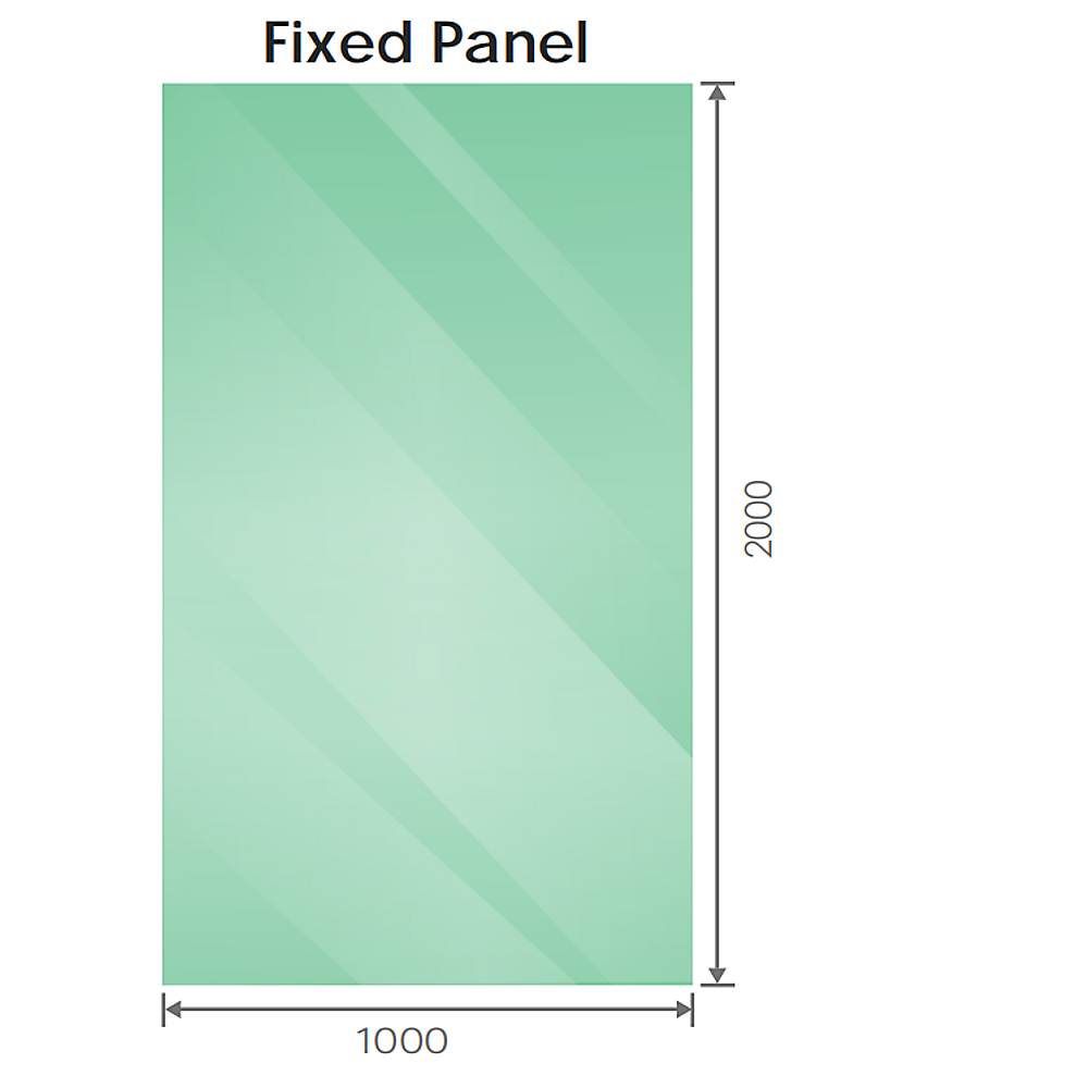 120x100cm Corner Frameless Shower Screen with White F-Brackets and SS Hinges, Square Double Pull Handle - Image 5