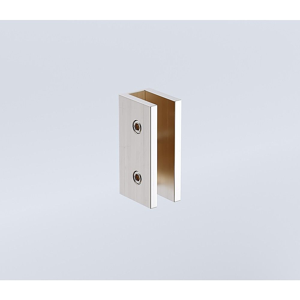 110x110cm Double Door Corner Shower Screen with Nickel Brackets and Brass Hinges, Round Knob Handle - Image 7