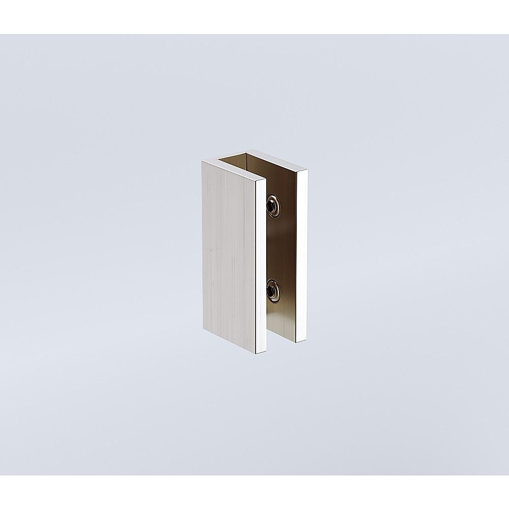 110x110cm Double Door Corner Shower Screen with Nickel Brackets and Brass Hinges, Round Knob Handle - Image 8