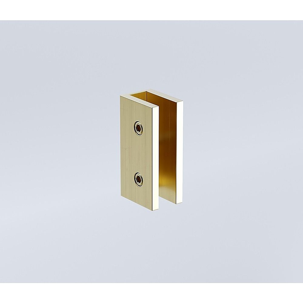 120x120cm Double Door Corner Shower Screen with Gold Brackets and Brass Hinges, Round Knob Handle - Image 8