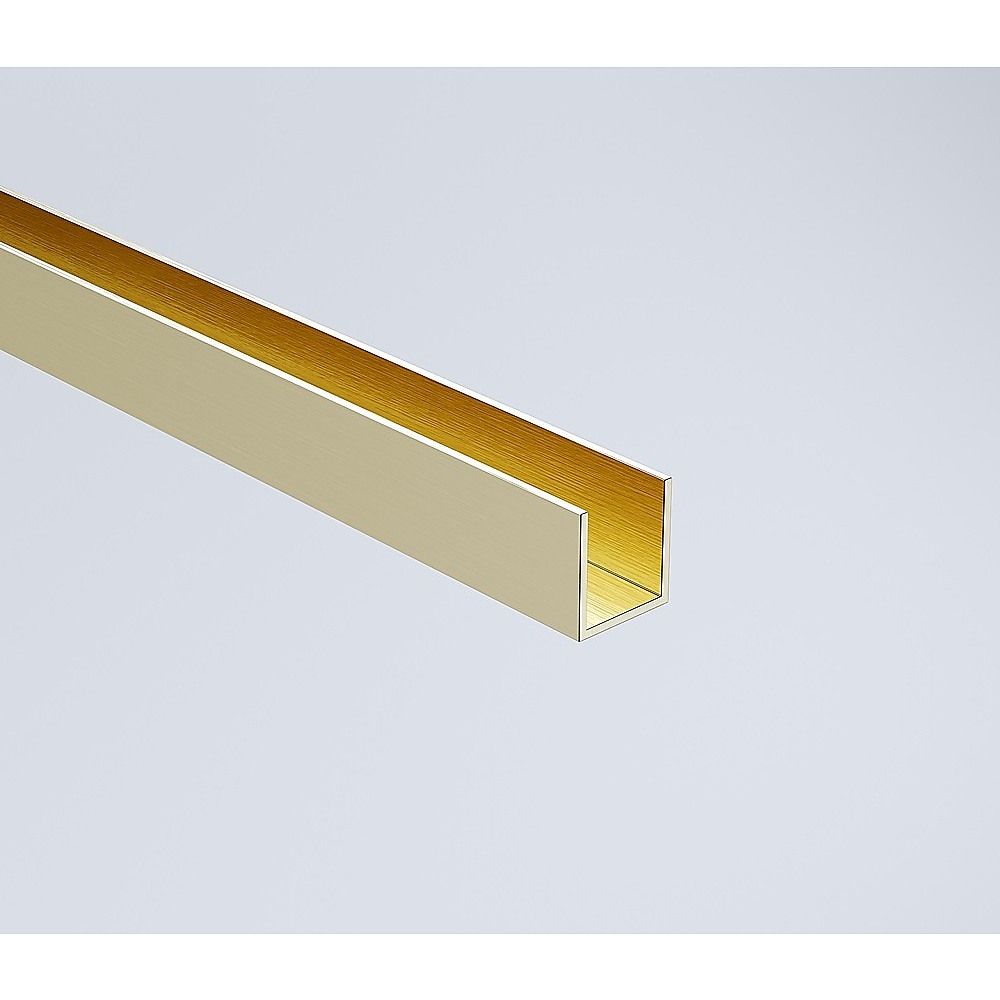 90x90cm Double Door Corner Shower Screen with Channels and Brass Hinges - Gold - Image 7