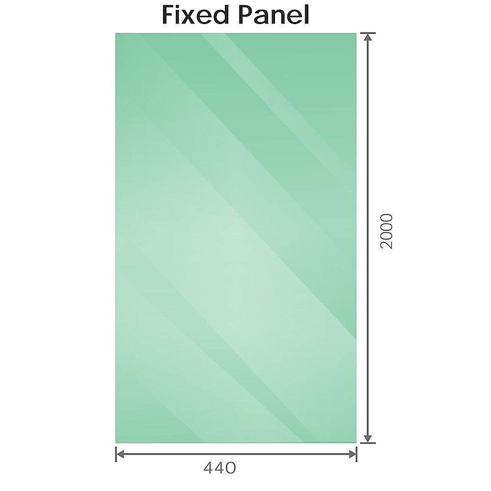 90cm Frameless Diamond Shower Screen with Gold Brackets and Brass Hinges, Square Double Pull Handle - Image 4
