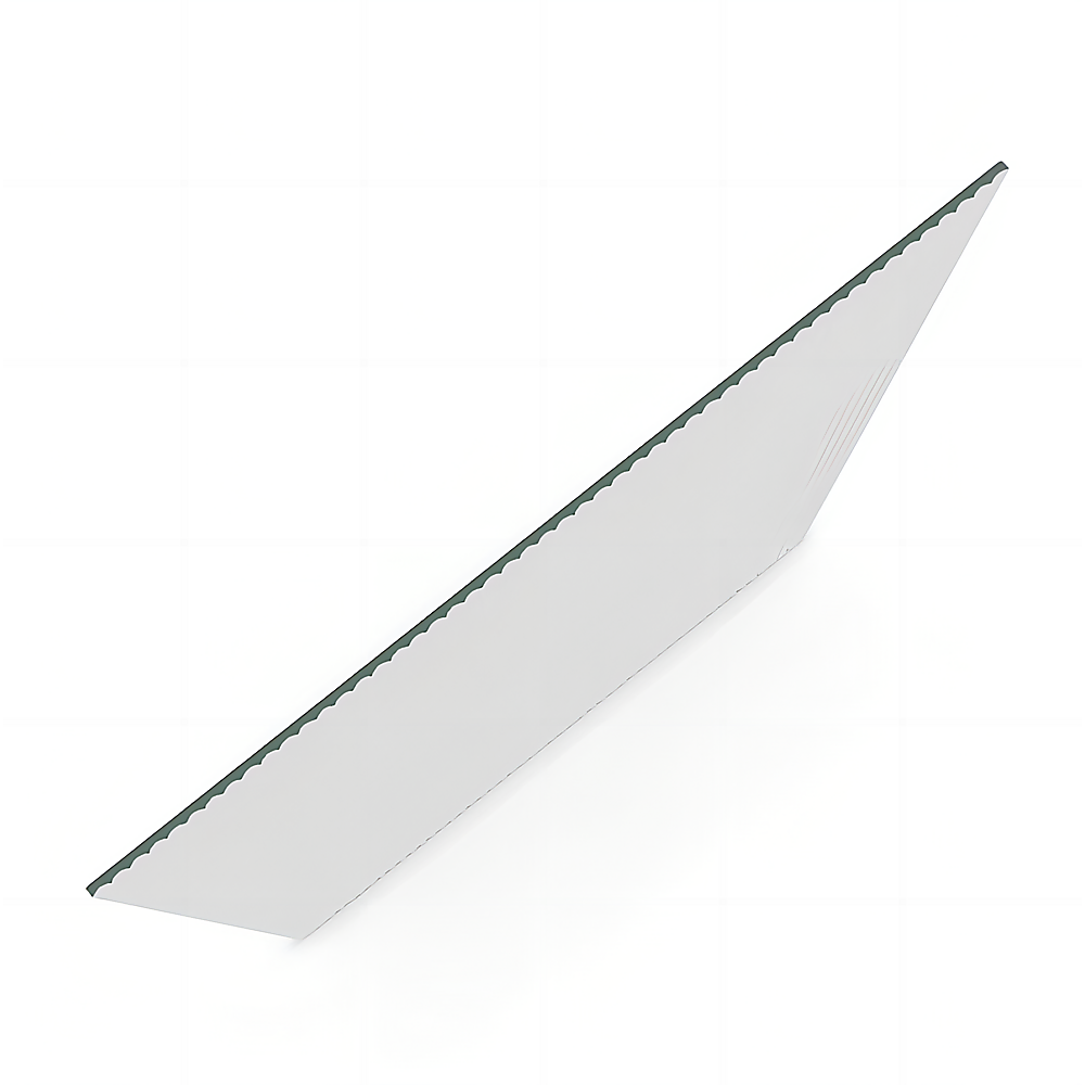 70cm Reeded Single Shower Glass Screen with Gold F-brackets & Round Pole - Image 4