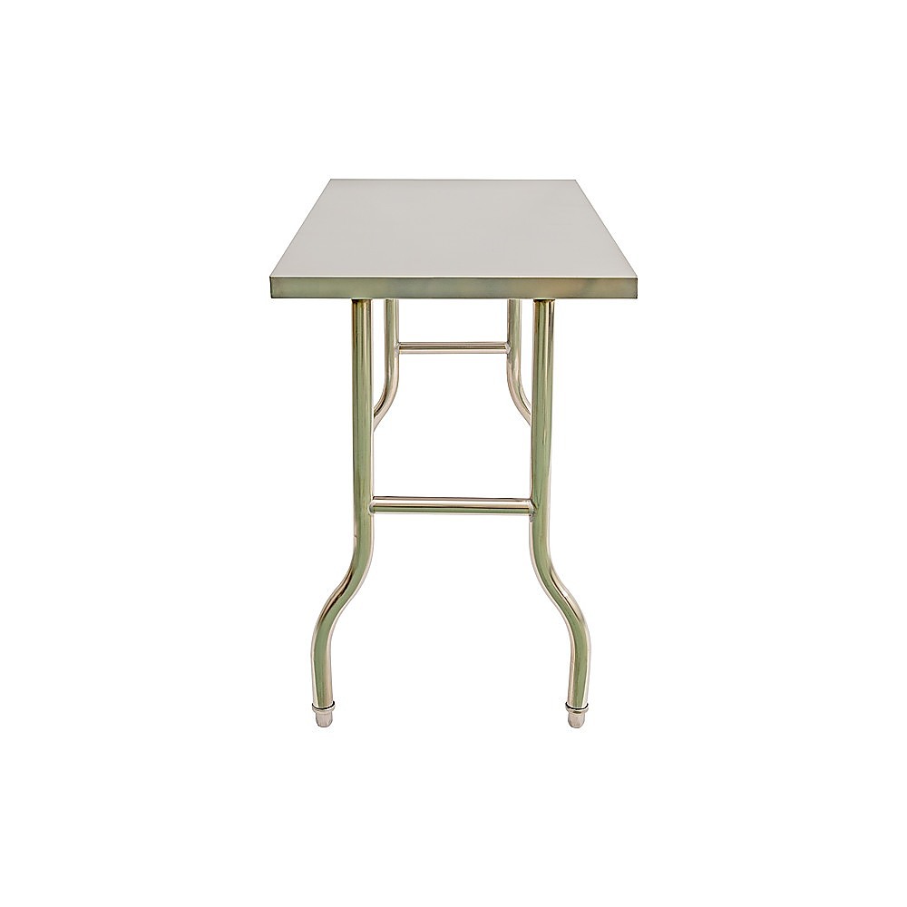 Stainless Steel Kitchen Bench Folding Commercial Prep Work Table 122x61cm - Image 3