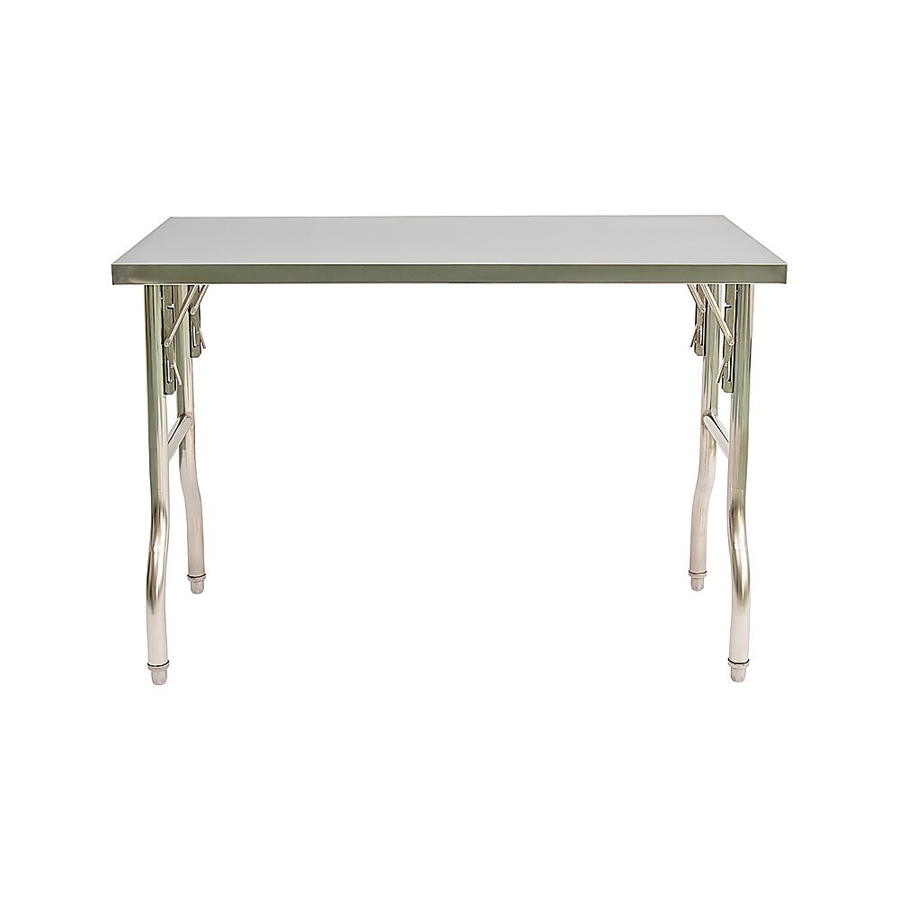 Stainless Steel Kitchen Bench Folding Commercial Prep Work Table 122x61cm - Image 6