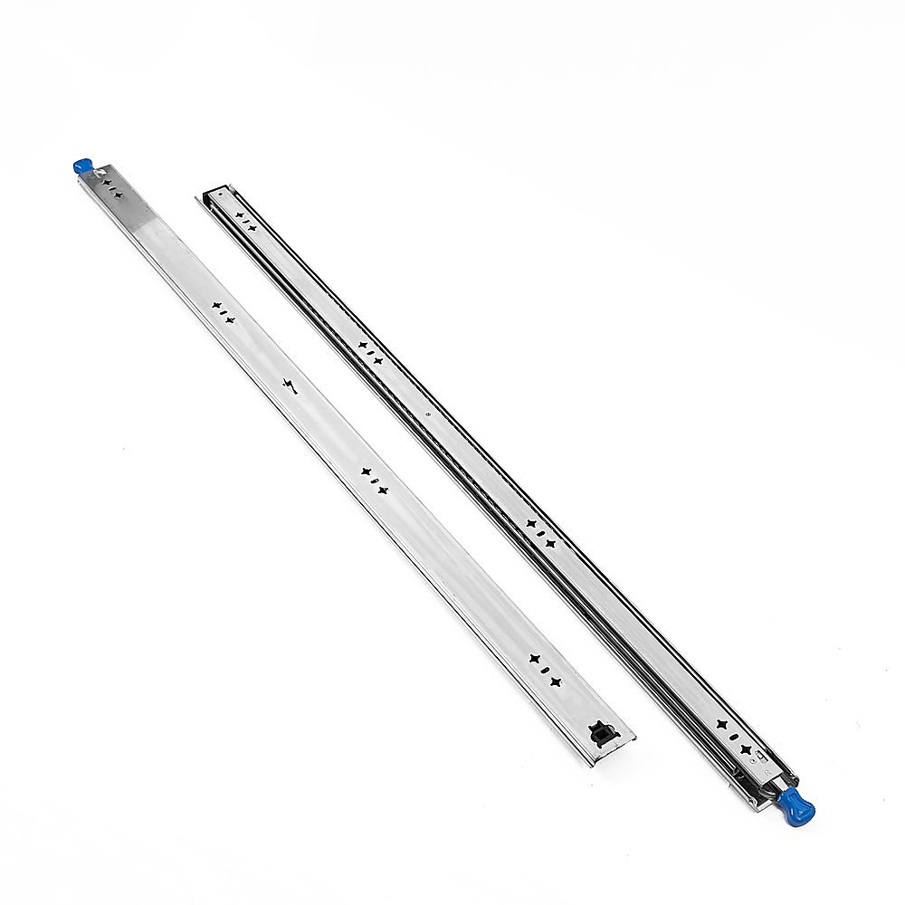 100cm Drawer Runners Pair – Heavy Duty 100kg Locking Slide Rails - Image 1