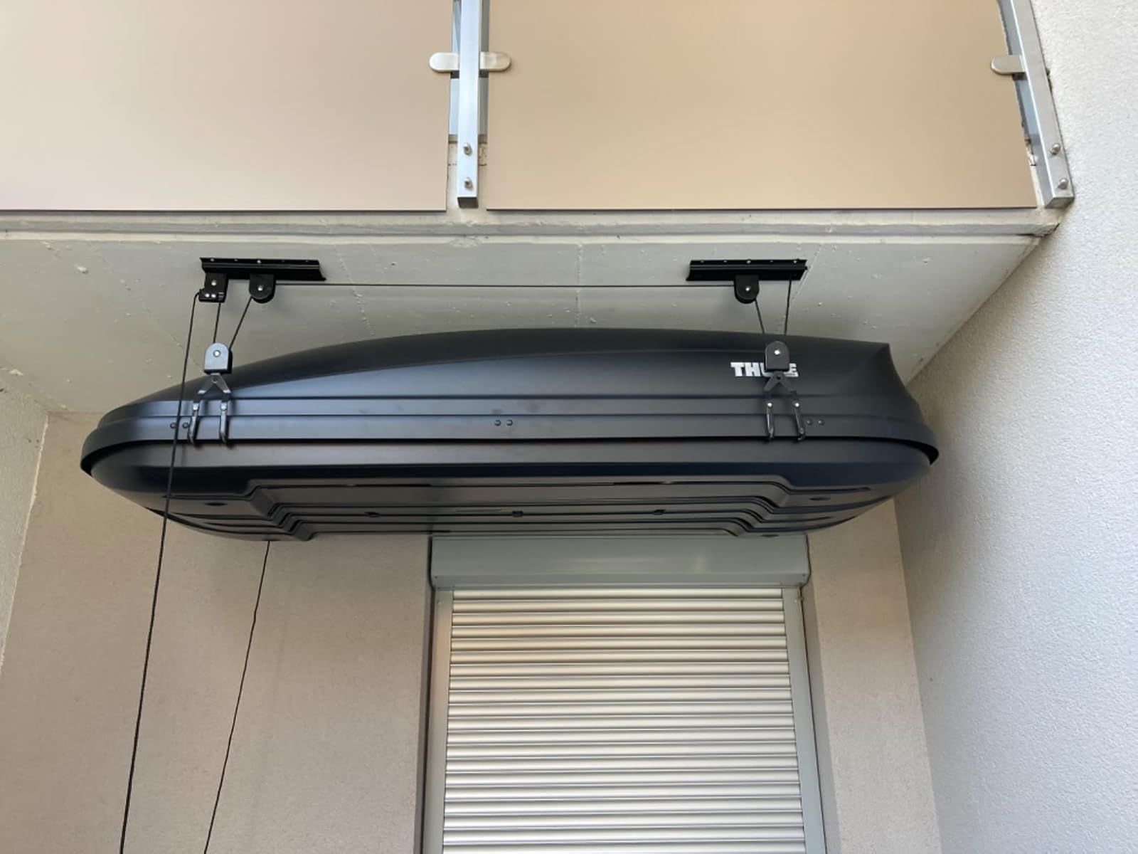 Heavy Duty Bike Hoist Pulley Lift – Garage Ceiling Bicycle Storage Rack w/ Lock - Image 7