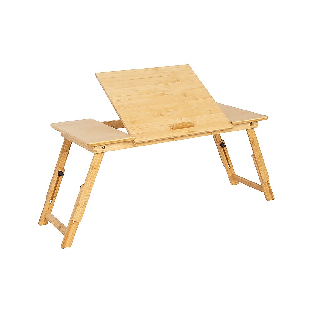 Folding Laptop Bed Table – Portable Rectangular Desk for Bedroom & Home Workstation - Image 1