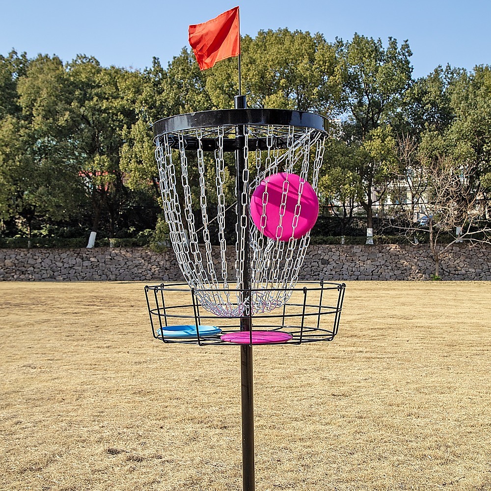 Disc Golf Basket 24 Chain Portable Target with 6 Discs Set - Image 6