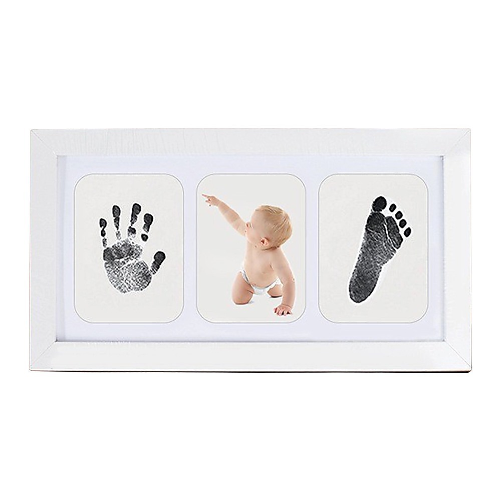 Baby Hand & Footprint Kit - Photo Frame DIY Keepsake Impression - Image 1
