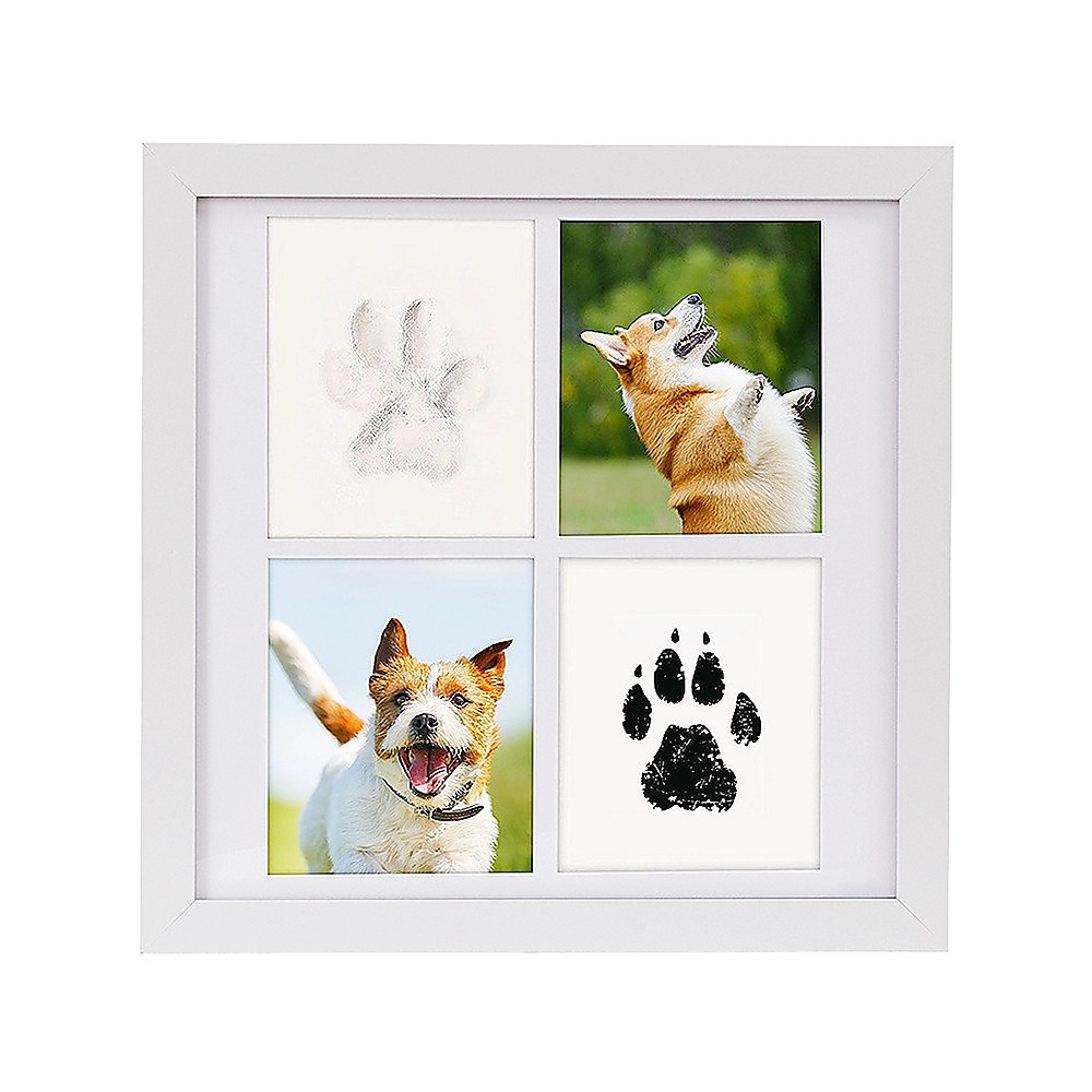 Pet Paw Print Kit DIY Photo Frame for Dogs & Cats Keepsake - Image 1