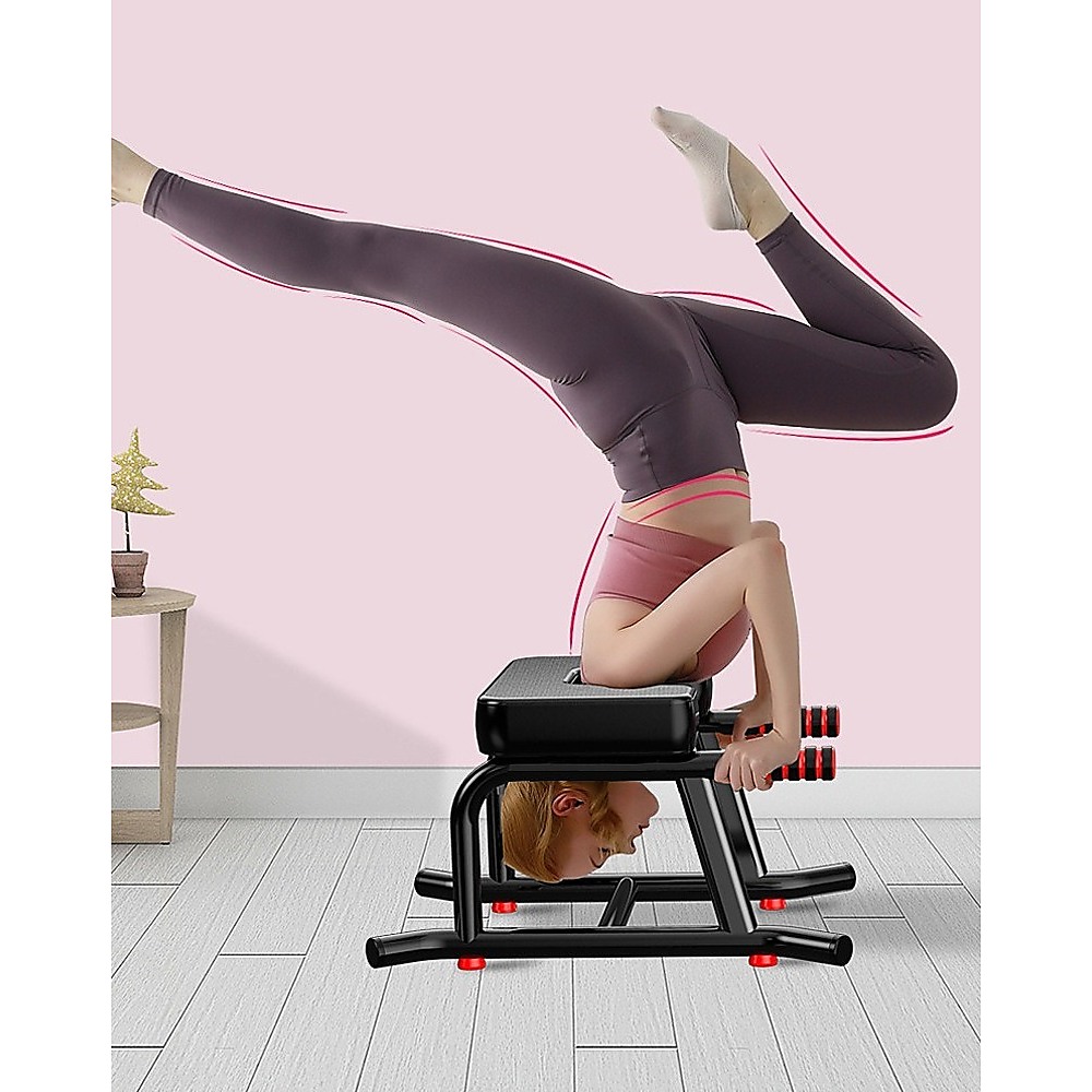 Headstand Yoga Bench with Padded Support for Inversion Training - Image 3