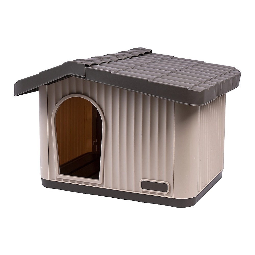 Plastic Dog House Kennel Shelter for Indoor & Outdoor Pets Weatherproof - Image 1