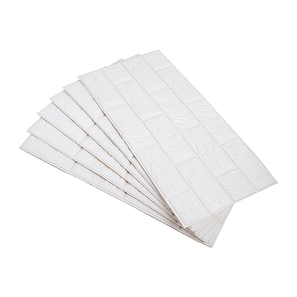 3D Brick Wall Tile Stickers 60x30cm – 50 Pack Peel & Stick Wallpaper - Image 1