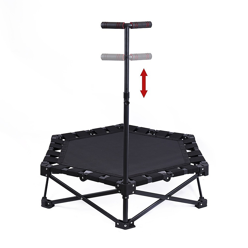 Foldable Fitness Trampoline with Handle Compact Folding Rebounder - Image 3