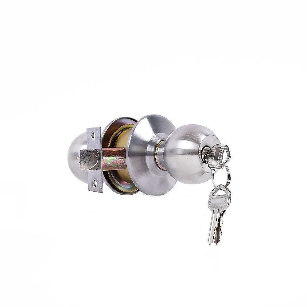Round Door Lock Knob Set for Internal and Entry Doors - Image 1