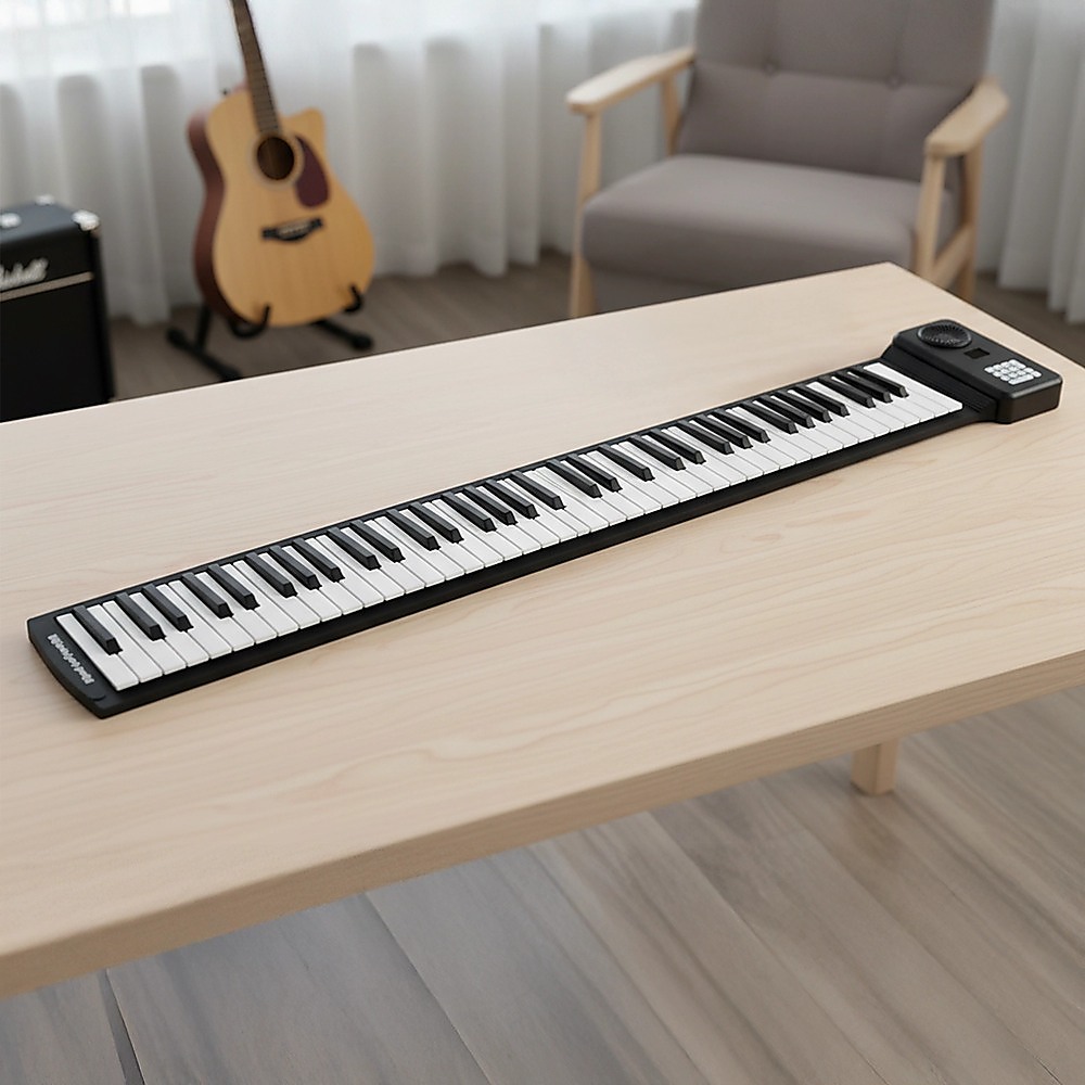 88 Key Portable Foldable Silicone Electronic Keyboard Piano Music - Image 2