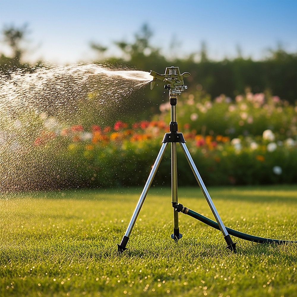 Tripod Rotating Sprinkler Automatic Irrigation Garden Watering - Image 2