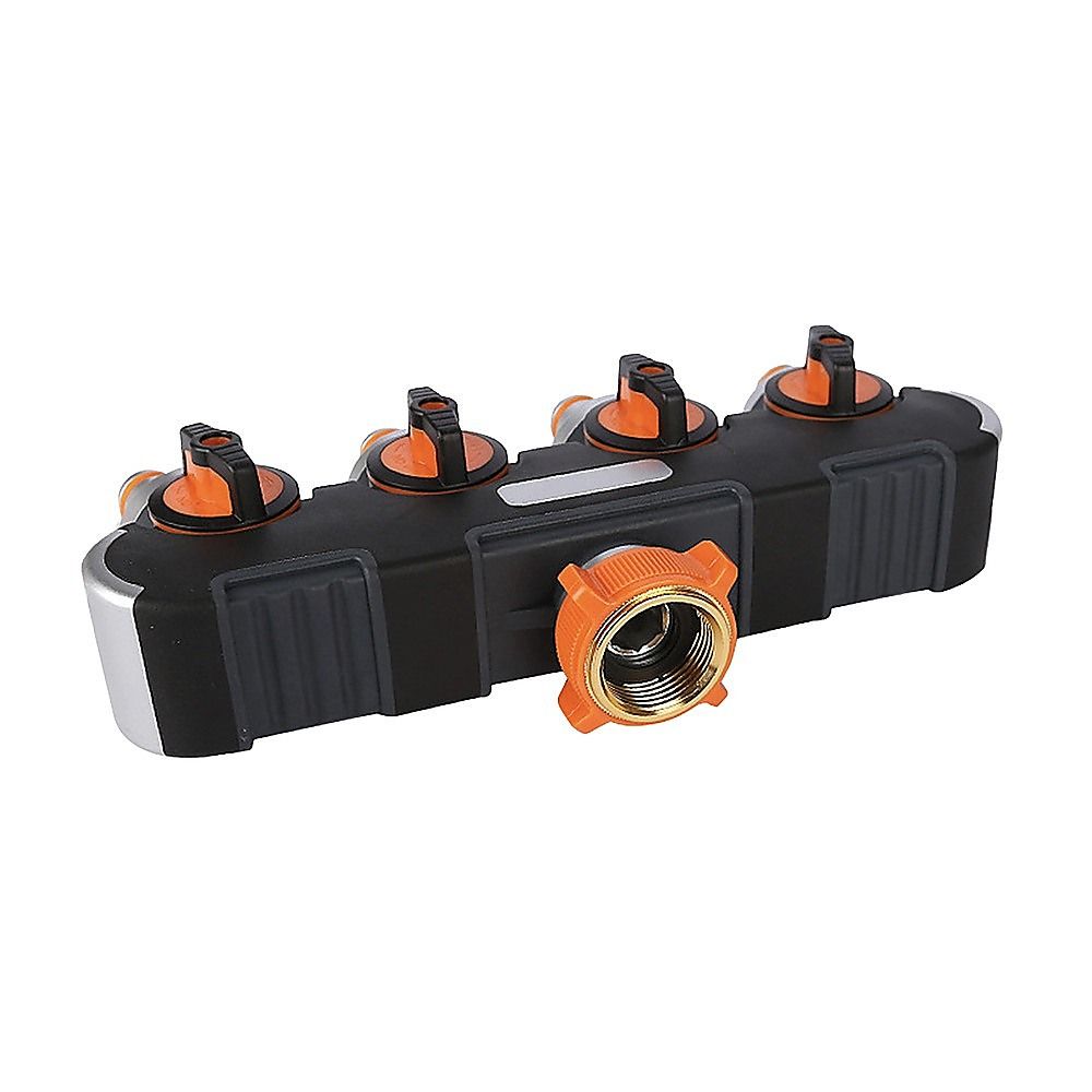 4 Way Hose Splitter Tap Garden Water Irrigation Distributor Valve - Image 4