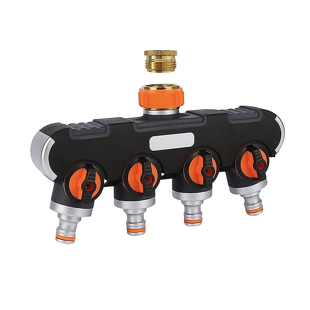 4 Way Hose Splitter Tap Garden Water Irrigation Distributor Valve - Image 6