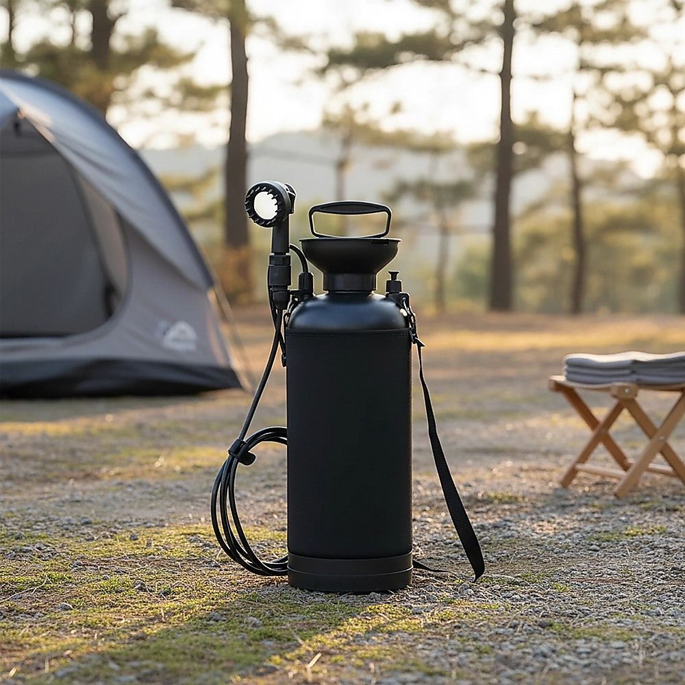 Portable 12L Camping Shower - 10 Spray Modes & Lock Switch - Image 2