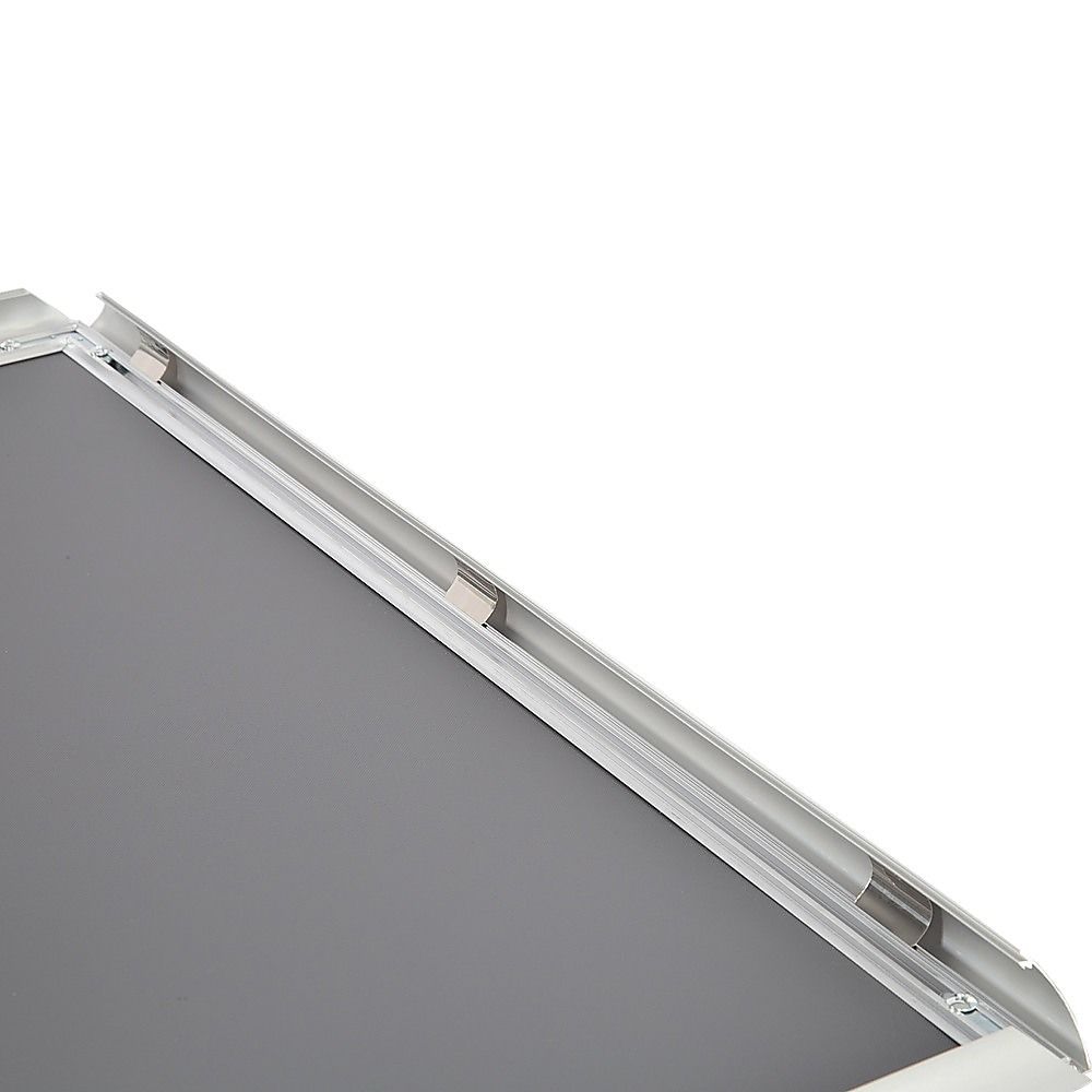 A0 2pc Aluminium Snap Poster Frame Wall Mount Sign Holder Black - Image 4