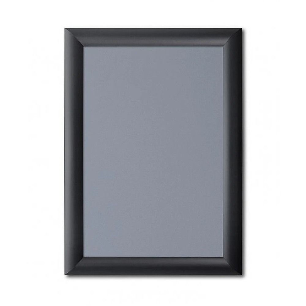 A2 2pc Aluminium Snap Poster Frame Wall Mount Sign Holder Black - Image 1