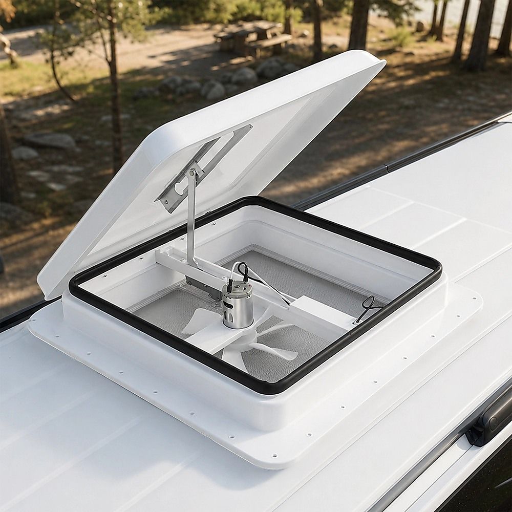400x400mm Roof Vent Skylight for Caravan Motorhome - Image 2