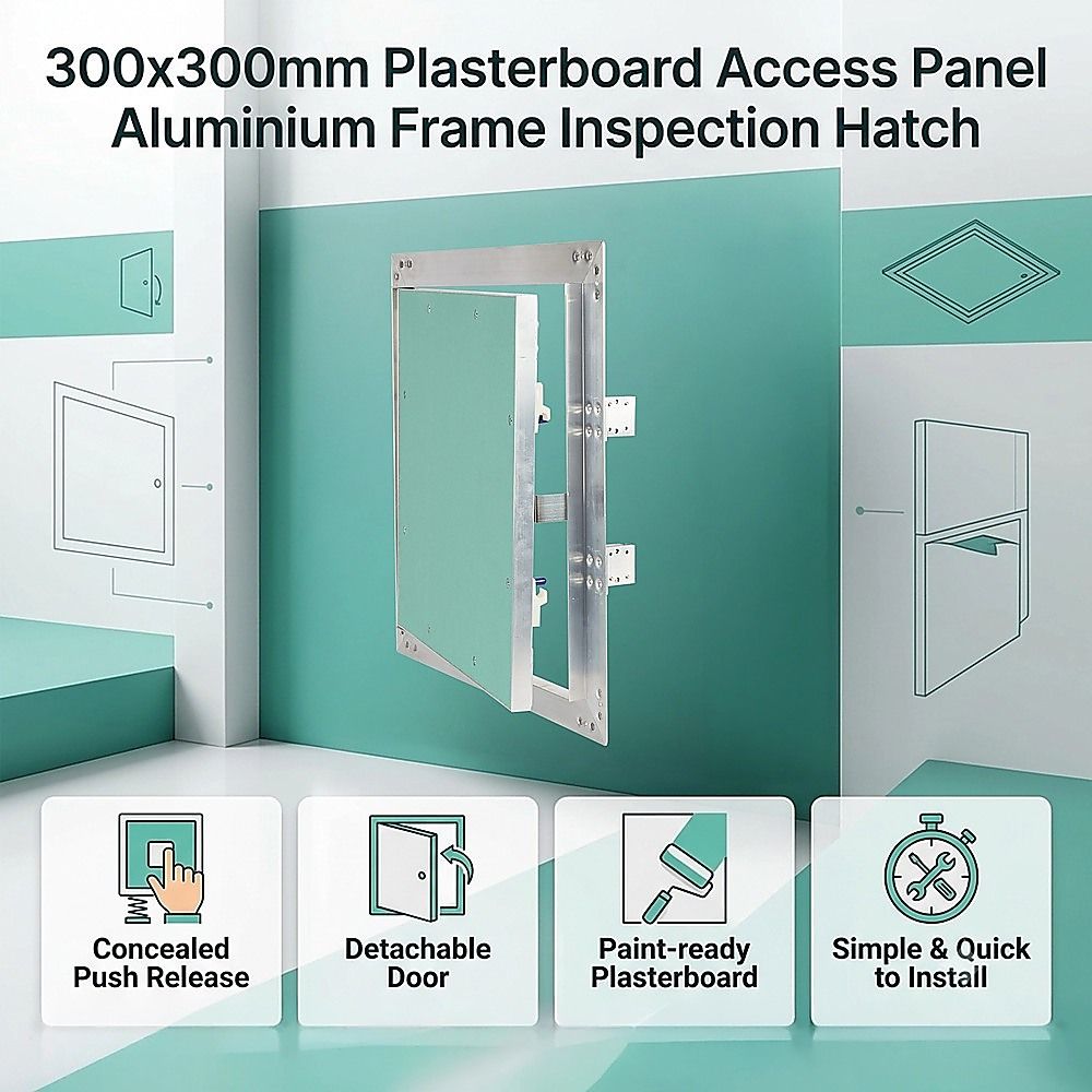 Plasterboard Access Panel Aluminium Frame Inspection Hatch - Image 3