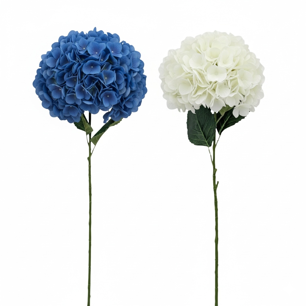 bulk 8 Artificial Hydrangea 30D Head 110cm 2 Asst - Image 1