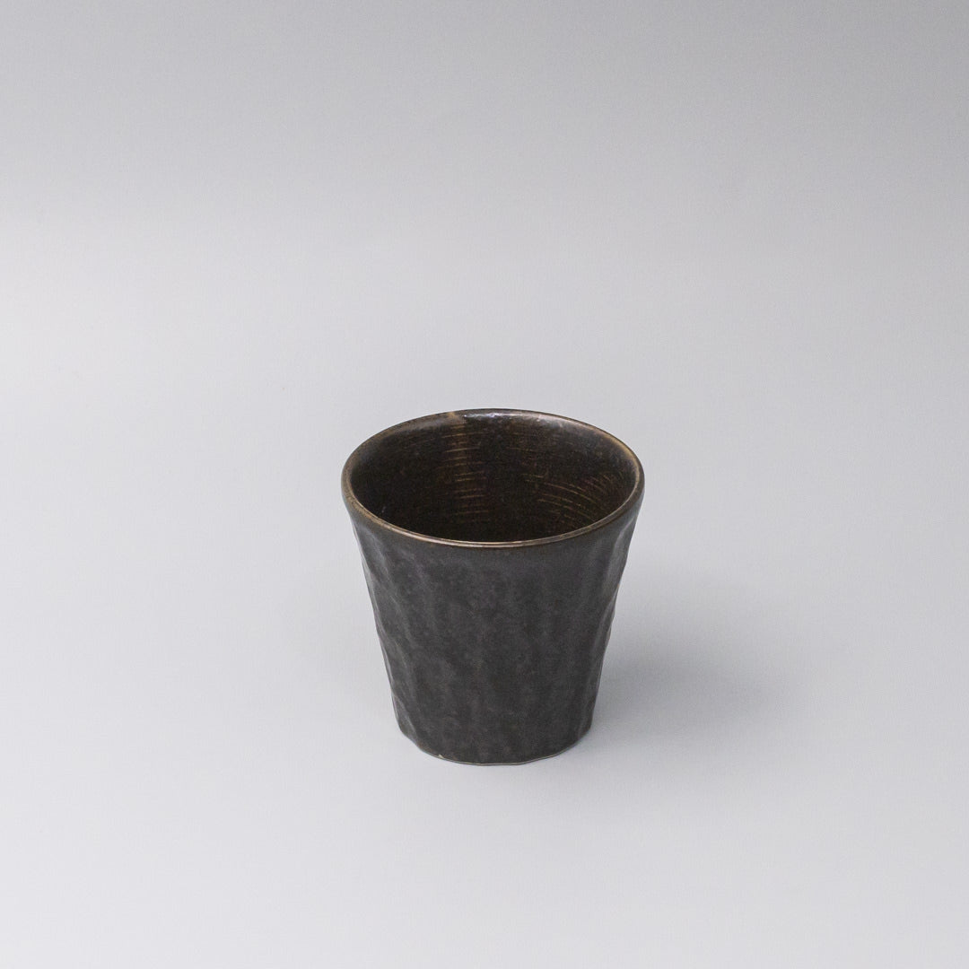 Cup Sho Chu 250ml Black Irabo Glaze - Image 1