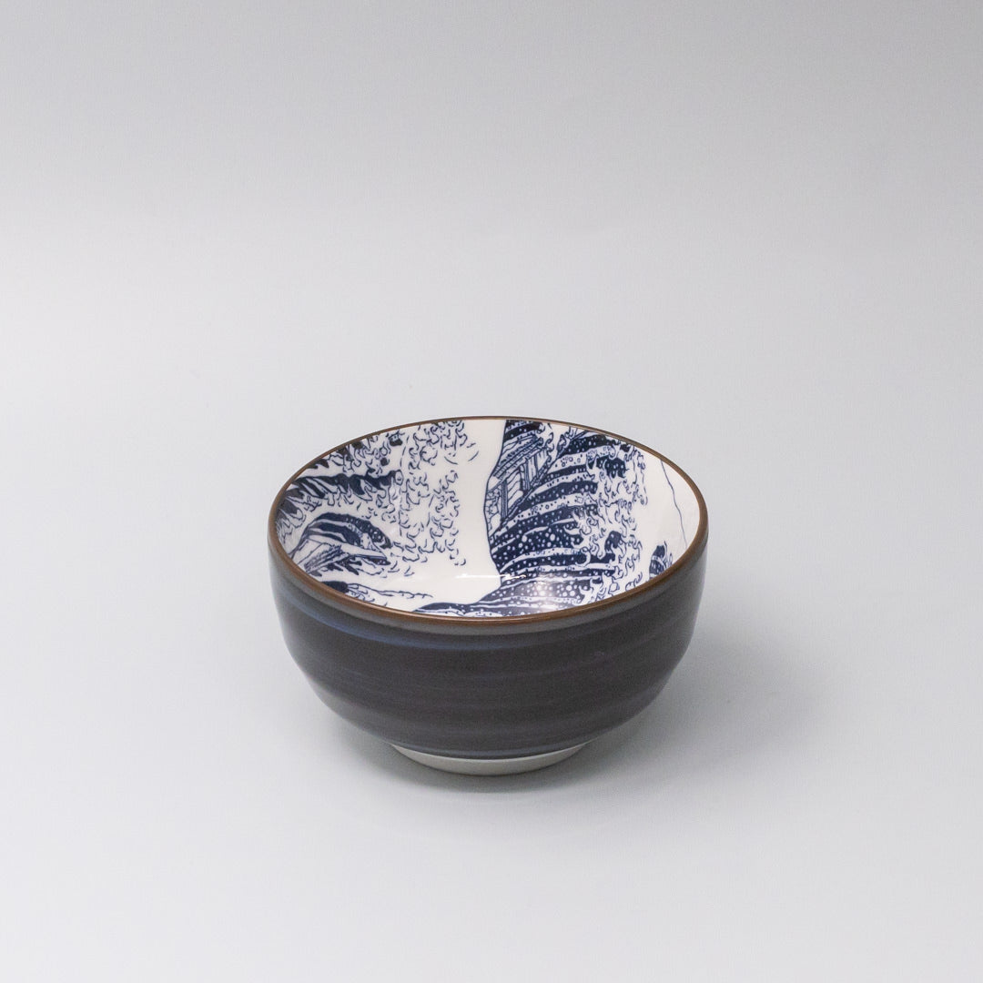 Bowl U Shaped 12.5cm Hokusai Fuji Design - Image 1