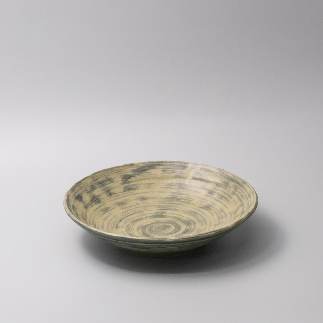 Open Shallow Bowl 24cm Washed Fern - Image 1