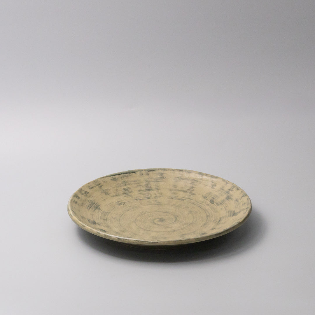 Thick Edge Plate 25cm Washed Fern - Image 1