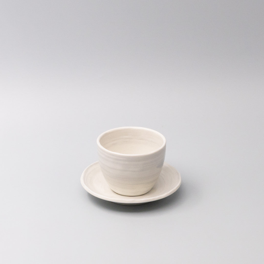 Saucer 14cm Washed White - Image 4