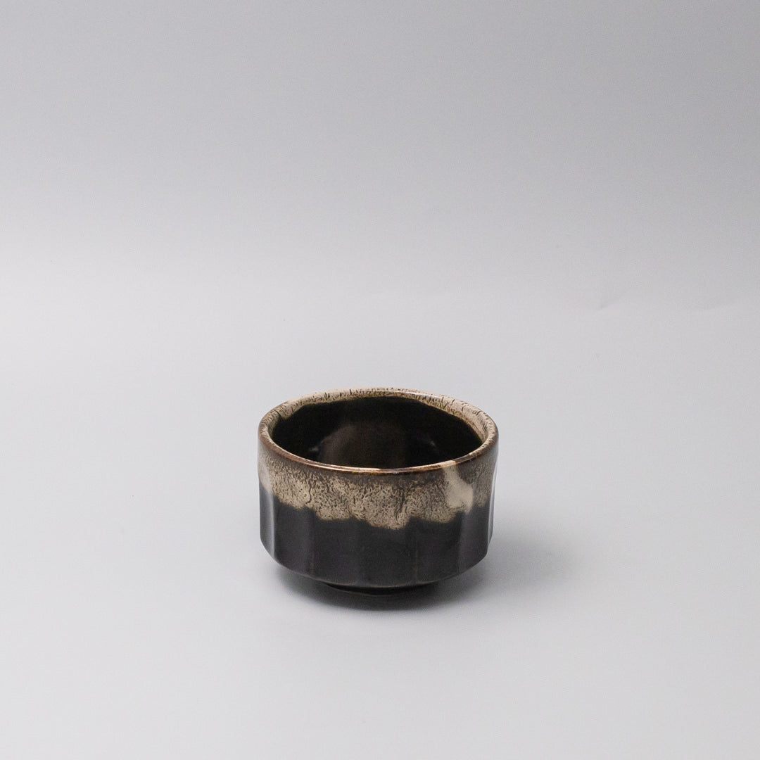 Matcha Tea bowl 11cm Espresso Fade Foam Glaze - Image 1