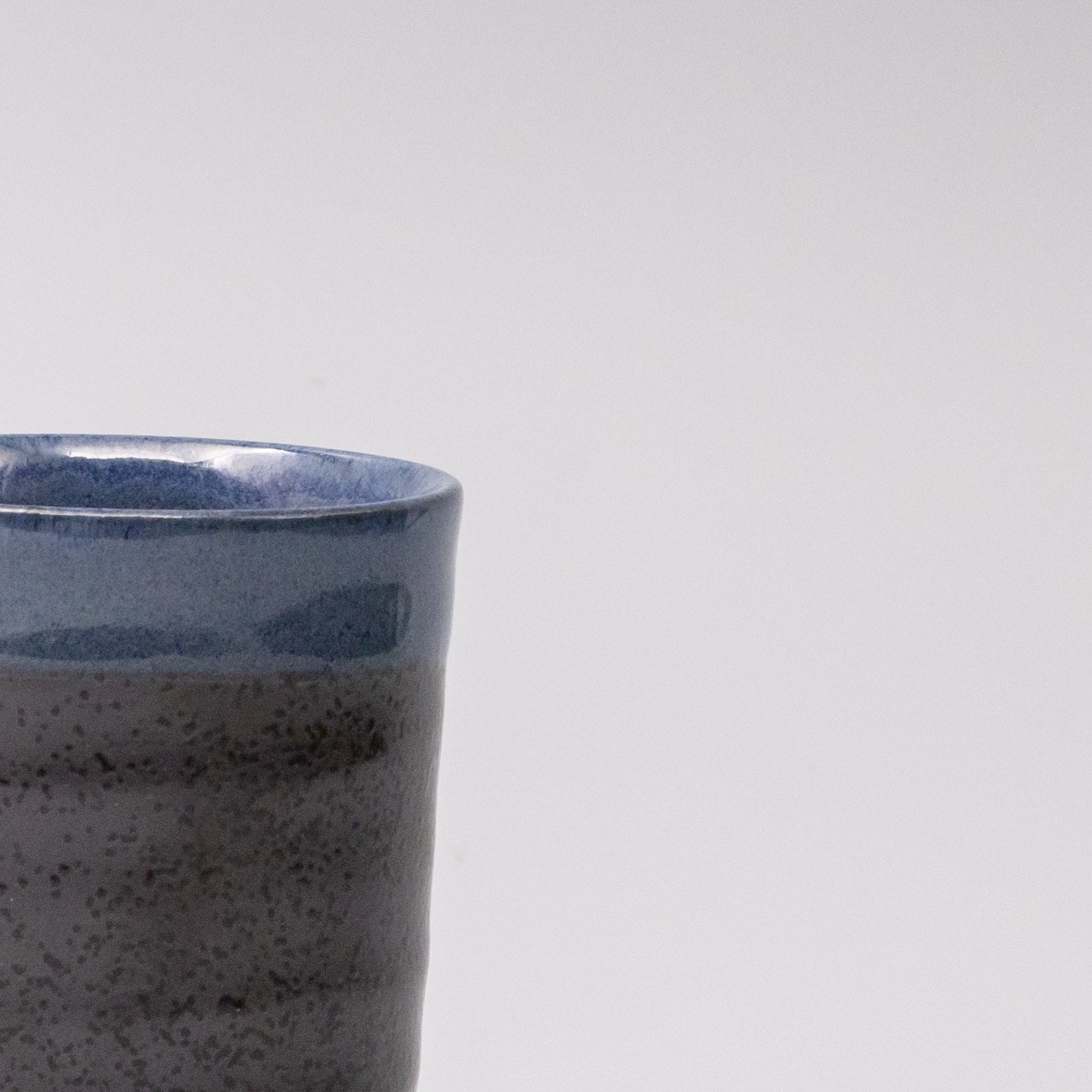 Mug 170ml Blue & Black Glaze - Image 2