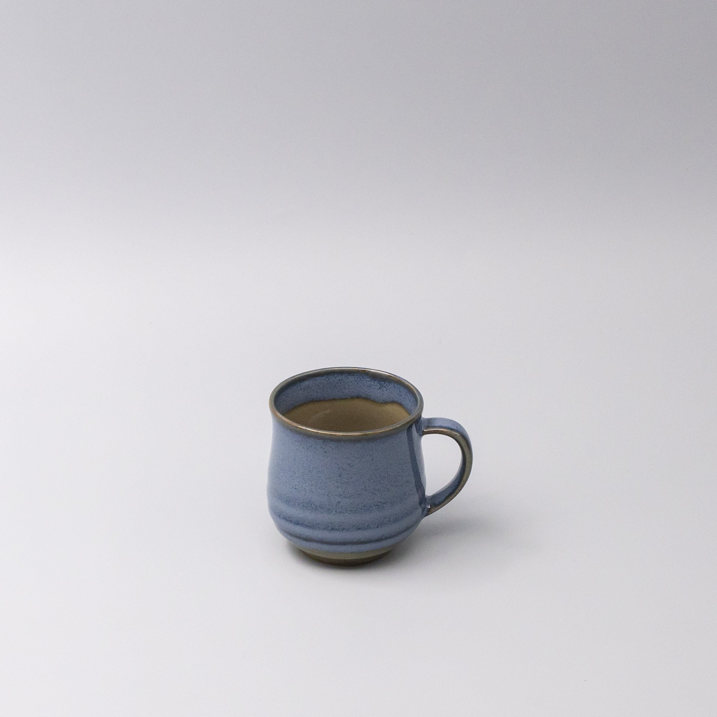 Mug with Handle 230ml Blue Glaze - Image 1