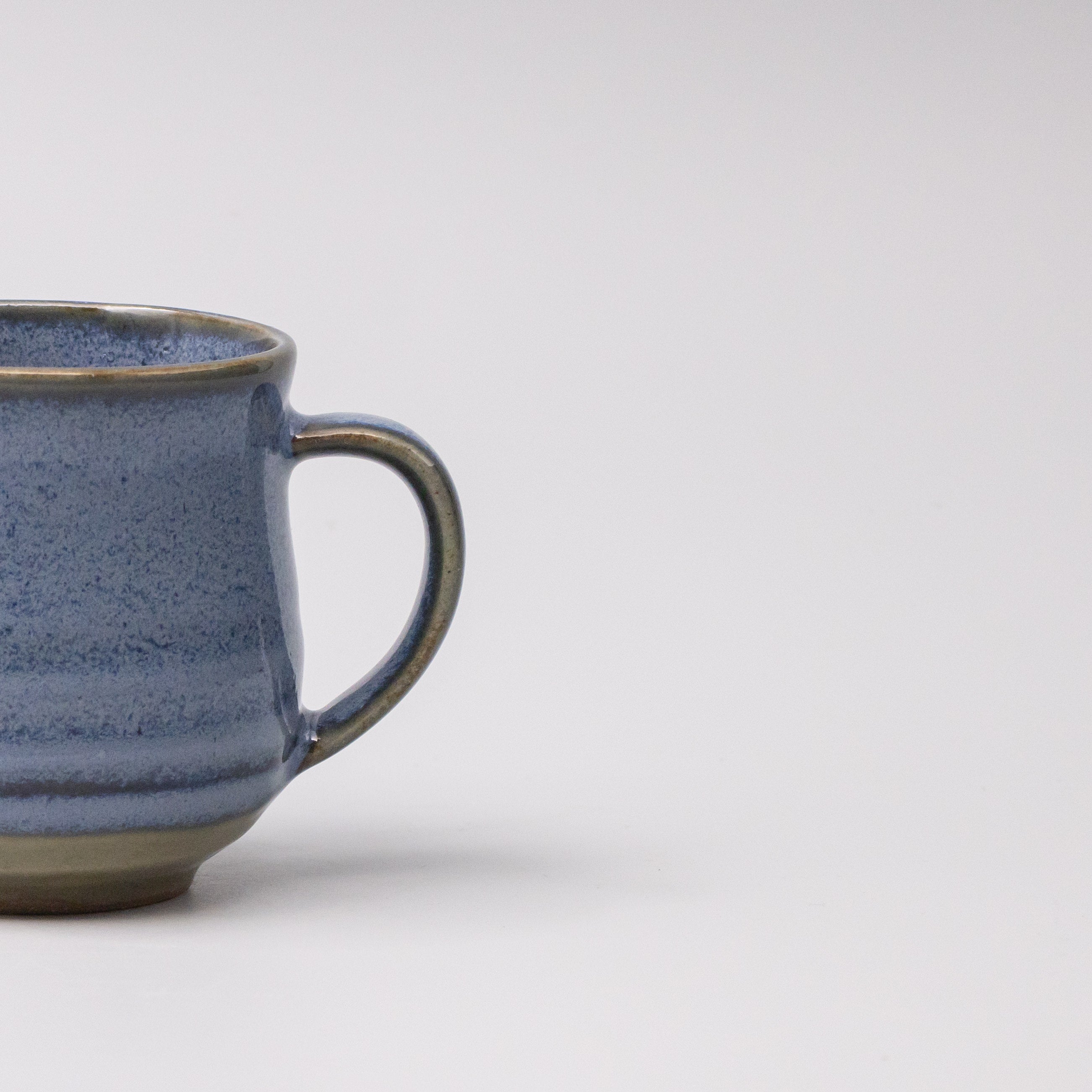 Mug with Handle 230ml Blue Glaze - Image 2