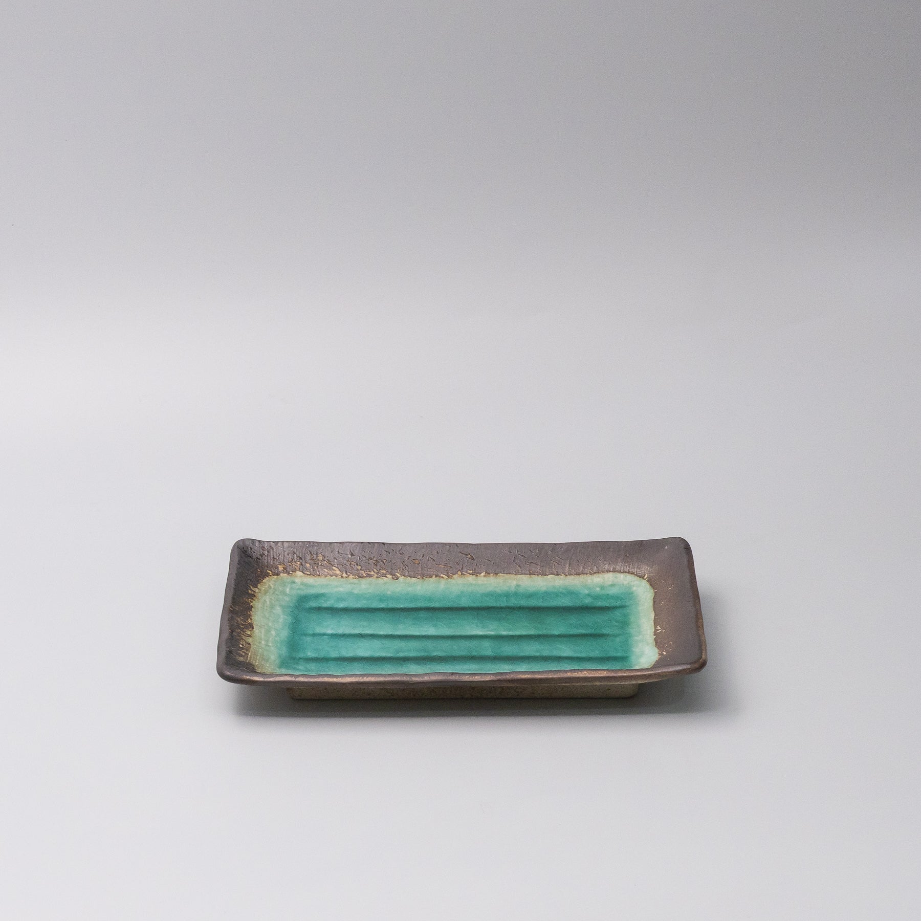 Plate Rectangular 22x14cm Jade Glaze - Image 1