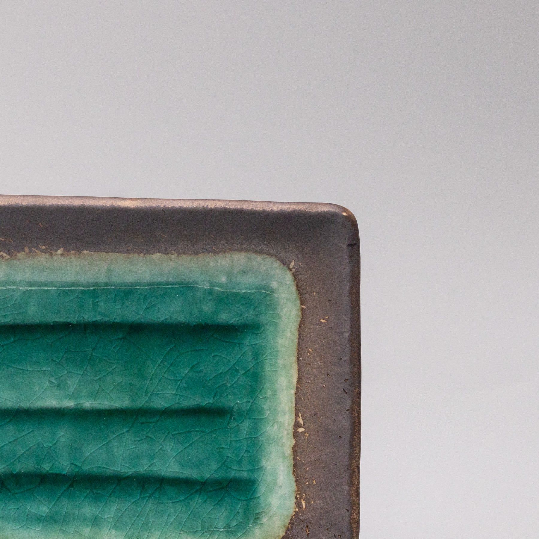 Plate Rectangular 22x14cm Jade Glaze - Image 2