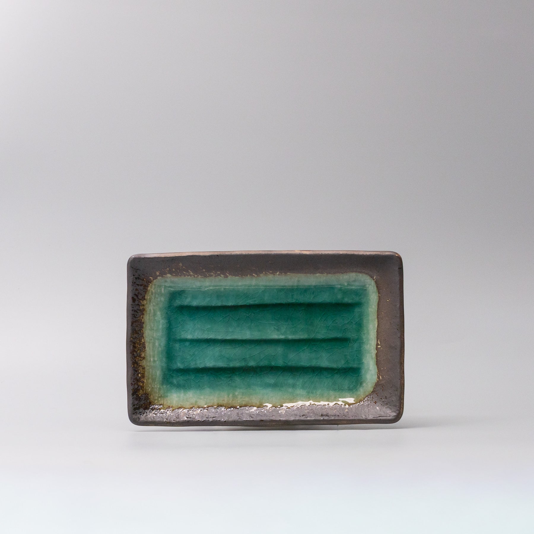 Plate Rectangular 22x14cm Jade Glaze - Image 3