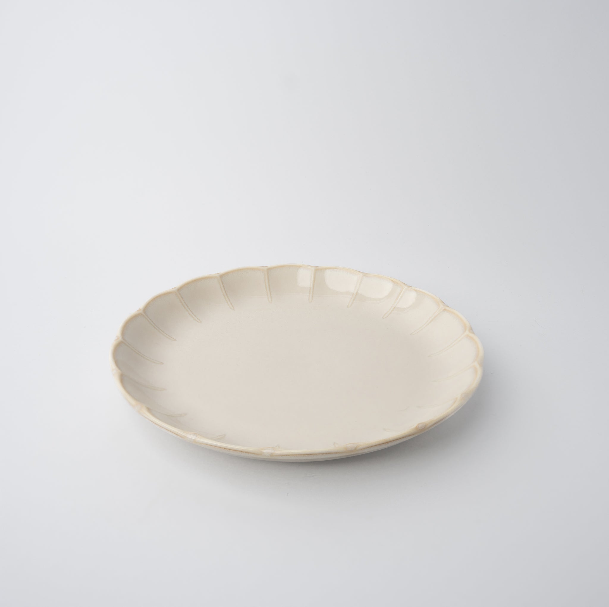Side Plate 21cm Ivory Rinka Glaze - Image 1