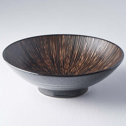 Ramen Bowl 24.5cm Bronze Converging Glaze - Image 1