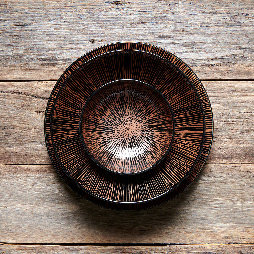 Ramen Bowl 24.5cm Bronze Converging Glaze - Image 4
